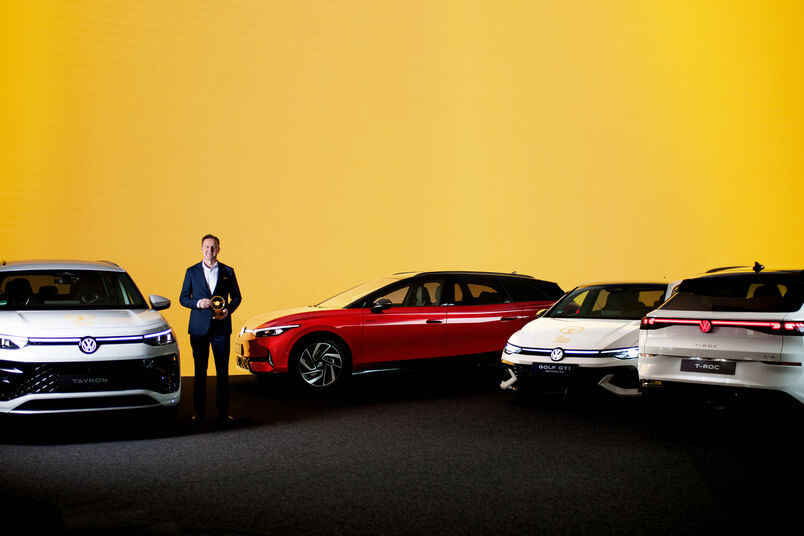 Volkswagen is the first manufacturer to receive the ‘Das Goldene Lenkrad award for four models