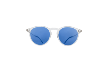 Ochelari de soare Los Altos, rame transparente si lentile albastre